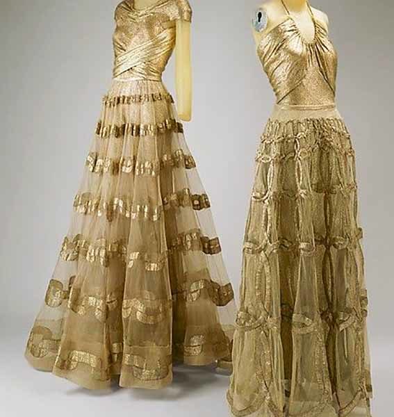 Evening Dresses by Madeleine Vionnet, 1938