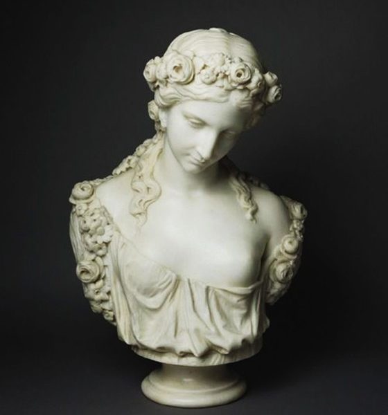 Bust of a Nymph by Charles-Henri-Joseph Cordier
